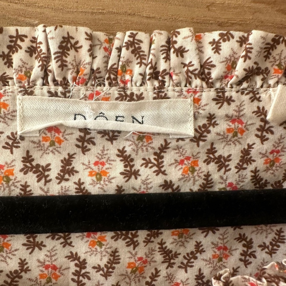 DOEN Lunaria Top in Cream Winter Ditsy Floral Print size S - Picture 5 of 7